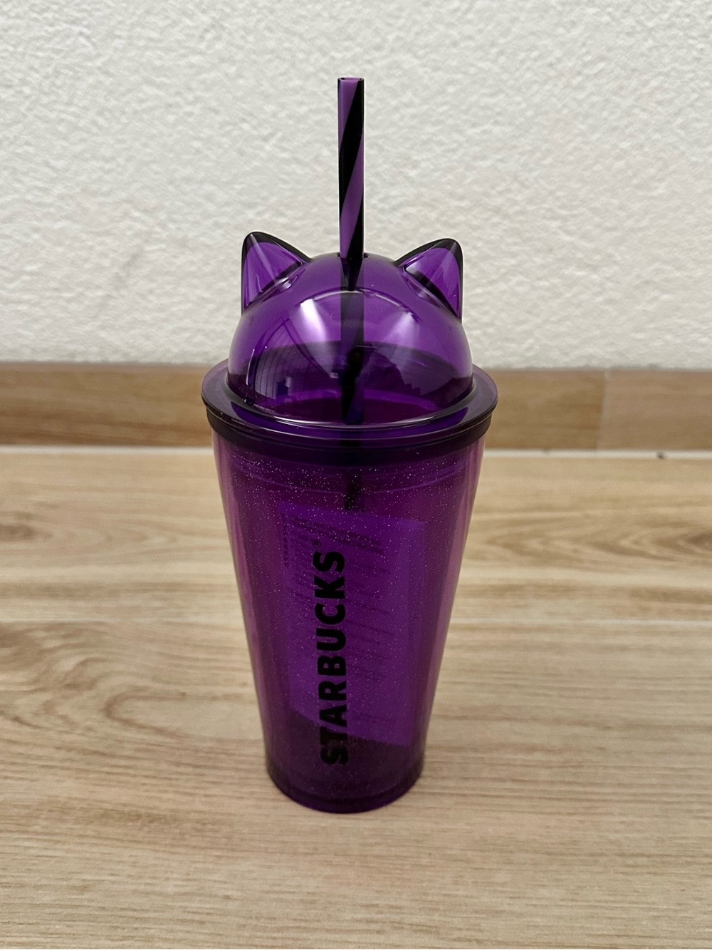 Starbucks Cold Cup Cat Ears Tumbler 16oz Halloween
